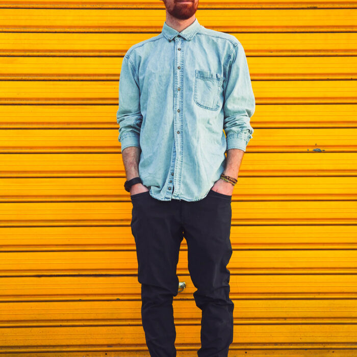 Light blue denim shirt